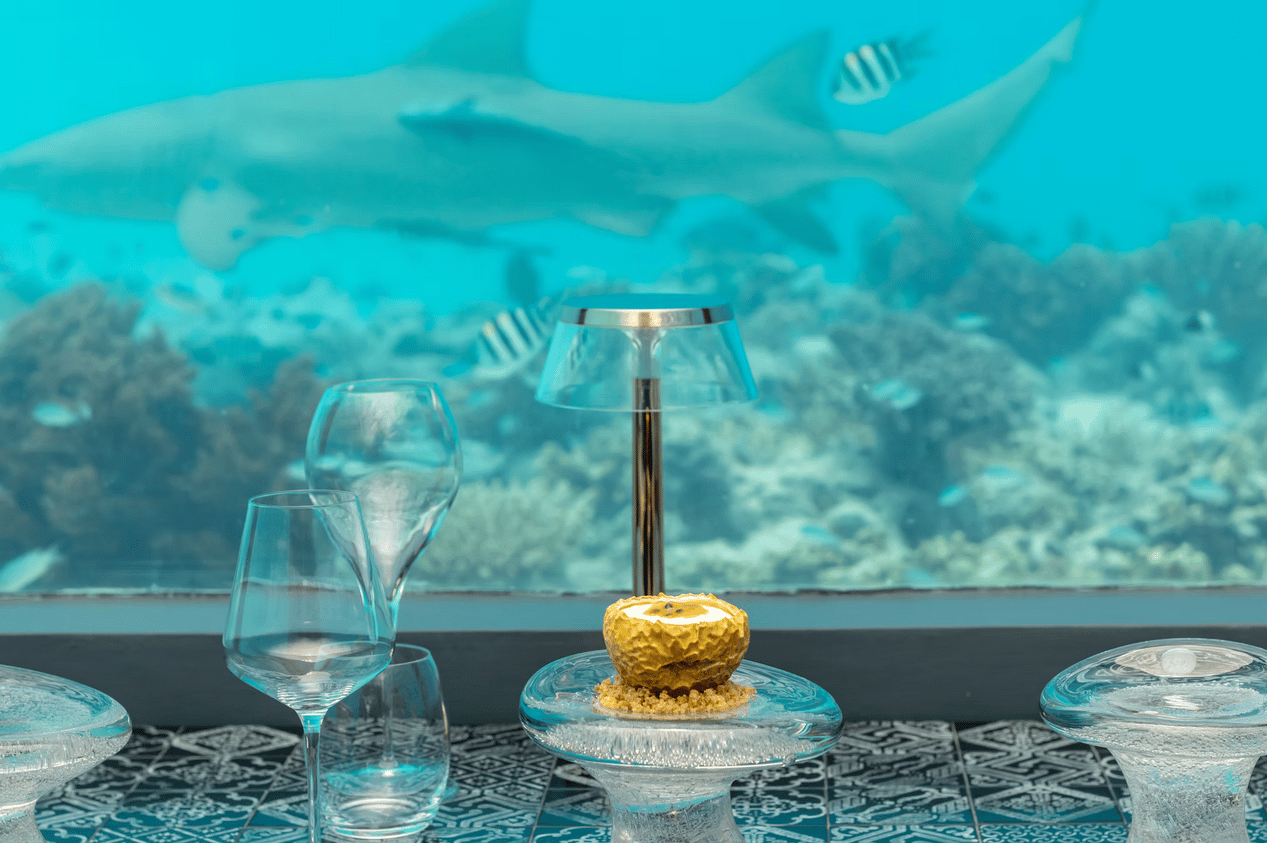 H2O by Andrea Berton · Underwater · Michelin-tier set menu